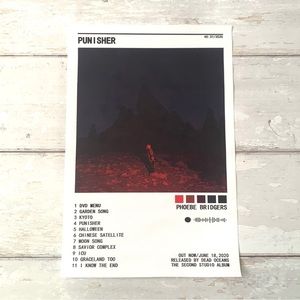 Phoebe Bridgers Collectible Poster Wall Art Print Punisher Album 12x8in NEW